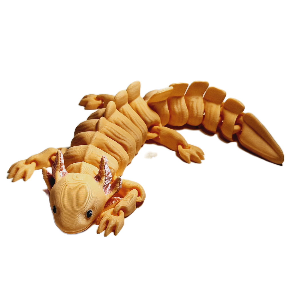 Fleximech Axolotl Amphibian Articulated 3d Printed 8