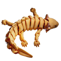 Fleximech Axolotl Amphibian Articulated 3d Printed 8" Sea Creature Pet Fidget Toy Figure
