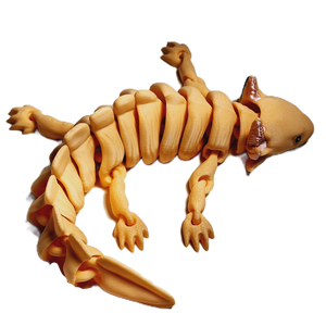 Fleximech Axolotl Amphibian Articulated 3d Printed 8" Sea Creature Pet Fidget Toy Figure