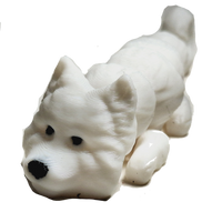 Flexibabies Cute Mini  Puppy Fully Articulated 3d Printed 3.5" Baby Dog Fidget Toy
