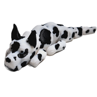 Flexibabies Cute Mini  Puppy Fully Articulated 3d Printed 3.5" Baby Dog Fidget Toy
