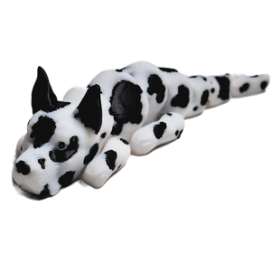 Flexibabies Cute Mini  Puppy Fully Articulated 3d Printed 3.5" Baby Dog Fidget Toy