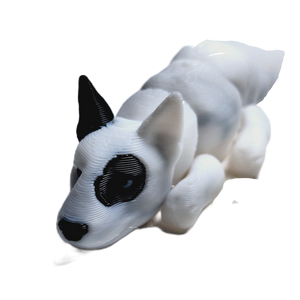 Flexibabies Cute Mini  Puppy Fully Articulated 3d Printed 3.5" Baby Dog Fidget Toy