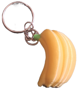FlexiMech Bananas Mini 3D Yellow  Delicious Fruit  Keychain 2" Tall  Figure
