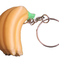 FlexiMech Bananas Mini 3D Yellow  Delicious Fruit  Keychain 2" Tall  Figure