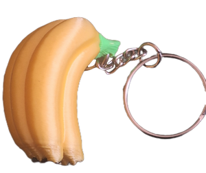FlexiMech Bananas Mini 3D Yellow  Delicious Fruit  Keychain 2" Tall  Figure