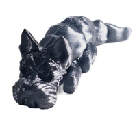 Flexibabies Cute Mini  Puppy Fully Articulated 3d Printed 3.5" Baby Dog Fidget Toy
