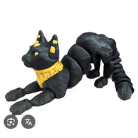 Fleximech Egyptian Gods Bastet Fully Articulated Diety 3d Printed 6" Tall" Figure Statue Toy