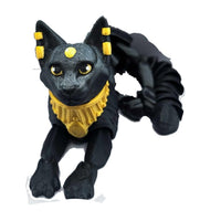 Fleximech Egyptian Gods Bastet Fully Articulated Diety 3d Printed 6" Tall" Figure Statue Toy