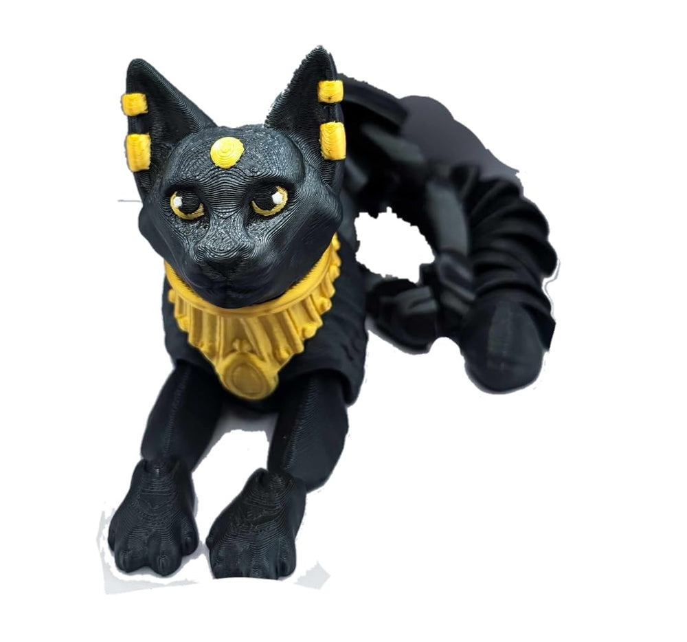 Fleximech Egyptian Gods Bastet Fully Articulated Diety 3d Printed 6