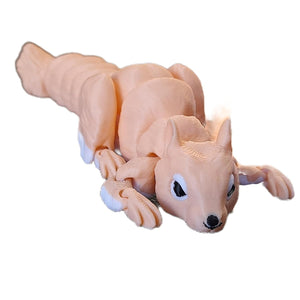 Fleximech Squirrel Large 15" Long Articulated 3d Printed Animal Fidget Toy
