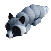 Fleximech Cute Mini Racoon Articulated 3d Printed 3.5" baby racoon Fidget Toy
