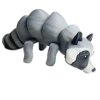 Fleximech Cute Mini Racoon Articulated 3d Printed 3.5" baby racoon Fidget Toy
