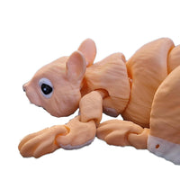 Fleximech Squirrel Large 15" Long Articulated 3d Printed Animal Fidget Toy
