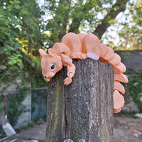 Fleximech Squirrel Large 15" Long Articulated 3d Printed Animal Fidget Toy

