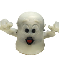 Ghosts Galore Set Of Two 2" Figures Peeping Tom & Angry Face Glow In Dark Toy Ghosts