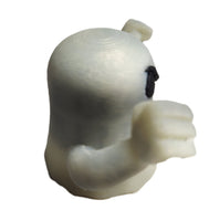 Ghosts Galore Set Of Two 2" Figures Peeping Tom & Angry Face Glow In Dark Toy Ghosts
