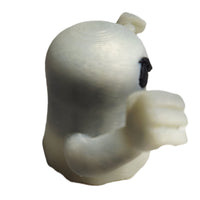 Ghosts Galore Set Of Two 2" Figures Peeping Tom & Angry Face Glow In Dark Toy Ghosts