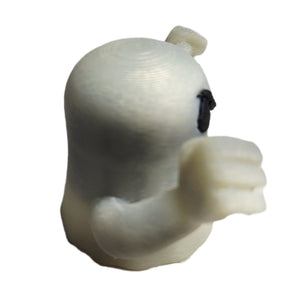 Ghosts Galore Set Of Two 2" Figures Peeping Tom & Angry Face Glow In Dark Toy Ghosts
