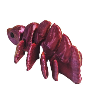Flexibabies Cute Micro Baby Beta Fish Articulated 3d Printed 1.5" Fidget Toy