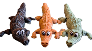 FlexiMech Crocodile Cartoon Cute 3d Printed Alligator 10" Flexible Articulated Toy
