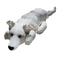 Flexibabies Cute Mini  Puppy Fully Articulated 3d Printed 3.5" Baby Dog Fidget Toy
