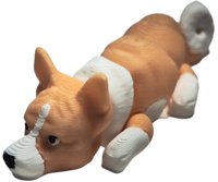 Flexibabies Cute Mini  Puppy Fully Articulated 3d Printed 3.5" Baby Dog Fidget Toy
