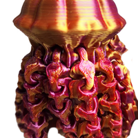 FlexiMech Sea Nettle Jellyfish Multicolor Articulated 3d Printed Sea Creature Fidget Toy
