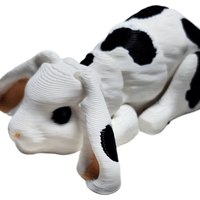 Fleximech Cute Mini Bunny Rabbit Articulated 3d Printed 3.5" baby rabbit Fidget Toy