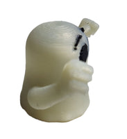 Ghosts Galore Set Of Two 2" Figures Smiley Face & Angry Face Glow In Dark Toy Ghosts
