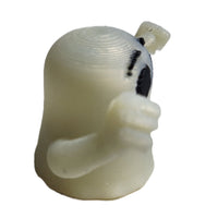 Ghosts Galore Set Of Two 2" Figures Smiley Face & Angry Face Glow In Dark Toy Ghosts