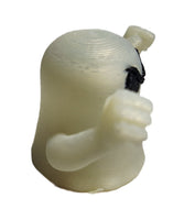Ghosts Galore Set Of Two 2" Figures Smiley Face & Angry Face Glow In Dark Toy Ghosts
