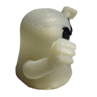 Ghosts Galore Set Of Two 2" Figures Smiley Face & Angry Face Glow In Dark Toy Ghosts