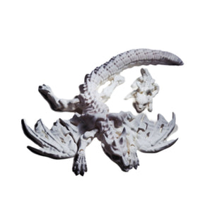 FlexiMech  Skelly Dragon 11" Long Flexible Fully Articulated 3d Printed Skeleton Fidget Toy (Copy) (Copy)