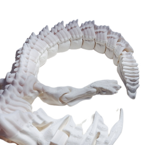 FlexiMech  Skelly Dragon 11" Long Flexible Fully Articulated 3d Printed Skeleton Fidget Toy (Copy) (Copy)