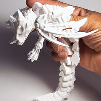 FlexiMech  Skelly Dragon 11" Long Flexible Fully Articulated 3d Printed Skeleton Fidget Toy (Copy) (Copy)