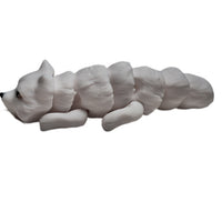 Fleximech Mini Arctic Fox  2.5" Articulated 3d Printed Flexible Forest Animals Fidget Toy Figure
