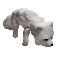 Fleximech Mini Arctic Fox  2.5" Articulated 3d Printed Flexible Forest Animals Fidget Toy Figure
