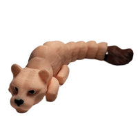 Fleximech Cute Mini Lioness  Articulated 3d Printed 3.5" baby Jungle Cat Fidget Toy
