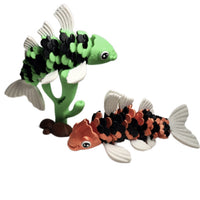 Fleximech Aquarium Fish & Coral Reef 6" Articulated Fish  3d Printed  Pet Fidget Toy
