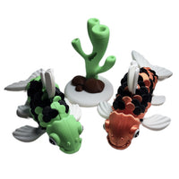 Fleximech Aquarium Fish & Coral Reef 6" Articulated Fish  3d Printed  Pet Fidget Toy