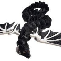 FlexiMech Drape Worm Dragon 21" Long Flexible Fully Articulated 3d Printed Shoulder Drape Fidget Toy