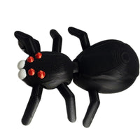 FlexiMech Black Widow Spider 6" Long Fully Articulated 3d Printed Insect Fidget Toy
