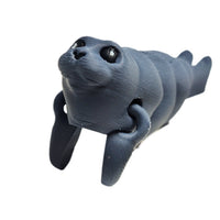 Fleximech Mini Baby  Seal Articulated 3d Printed 3" Sea Creature Fidget Toy Figure
