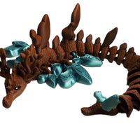 FlexiMech Leafy Sea Dragon 14" Long Flexible Fully Articulated 3d Printed Fidget Toy