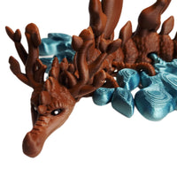 FlexiMech Leafy Sea Dragon 14" Long Flexible Fully Articulated 3d Printed Fidget Toy
