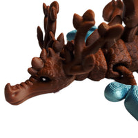 FlexiMech Leafy Sea Dragon 14" Long Flexible Fully Articulated 3d Printed Fidget Toy