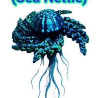 FlexiMech Sea Nettle Jellyfish Multicolor Articulated 3d Printed Sea Creature Fidget Toy