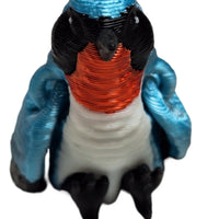 FlexiMech Hummingbird Baby Fully Articulated 1.5" Tall 3d Printed Mini Bird Fidget Toy