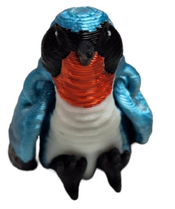 FlexiMech Hummingbird Baby Fully Articulated 1.5" Tall 3d Printed Mini Bird Fidget Toy